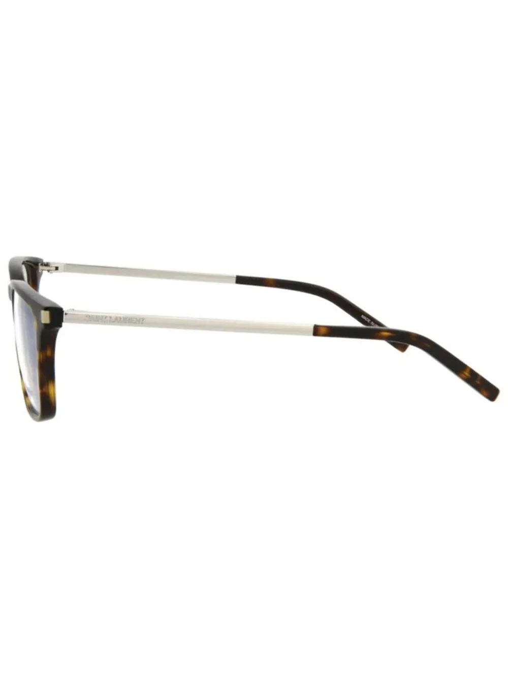 New Saint Laurent Women's Eyeglasses Mens Shiny Dark Havana